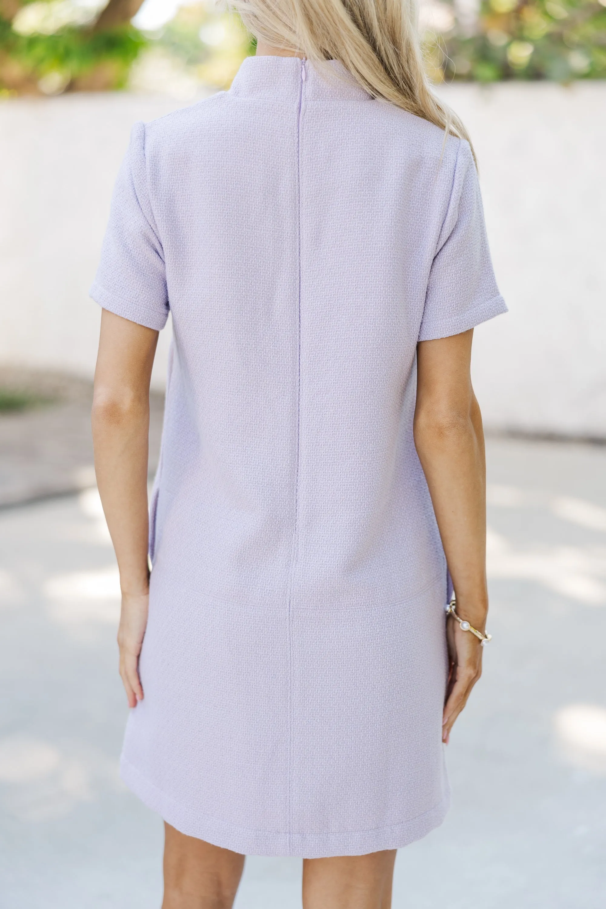The Latest Lavender Tweed Dress