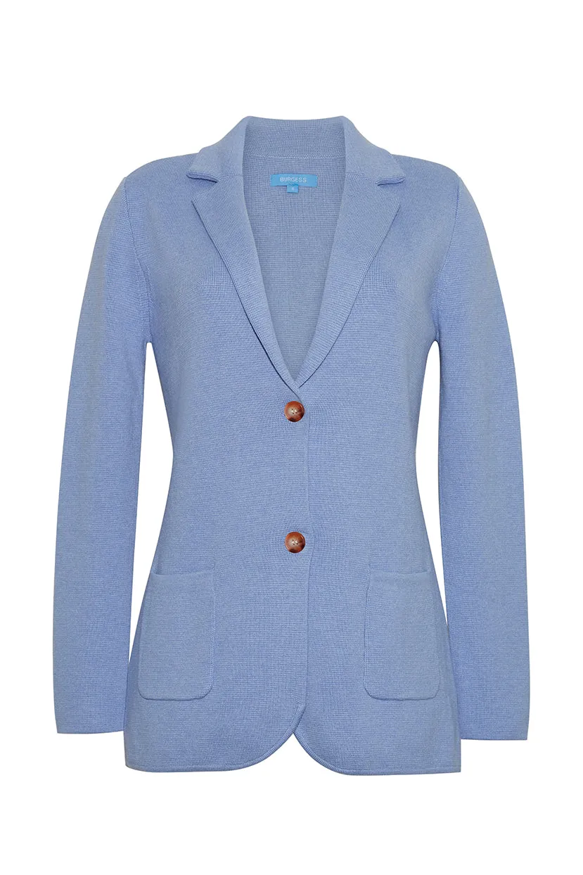 The Milly Knit Blazer | Blueberry