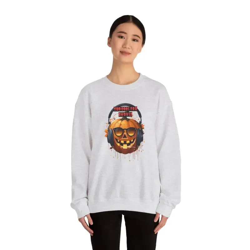 Too Cool for Ghouls Unisex Heavy Blend Crewneck