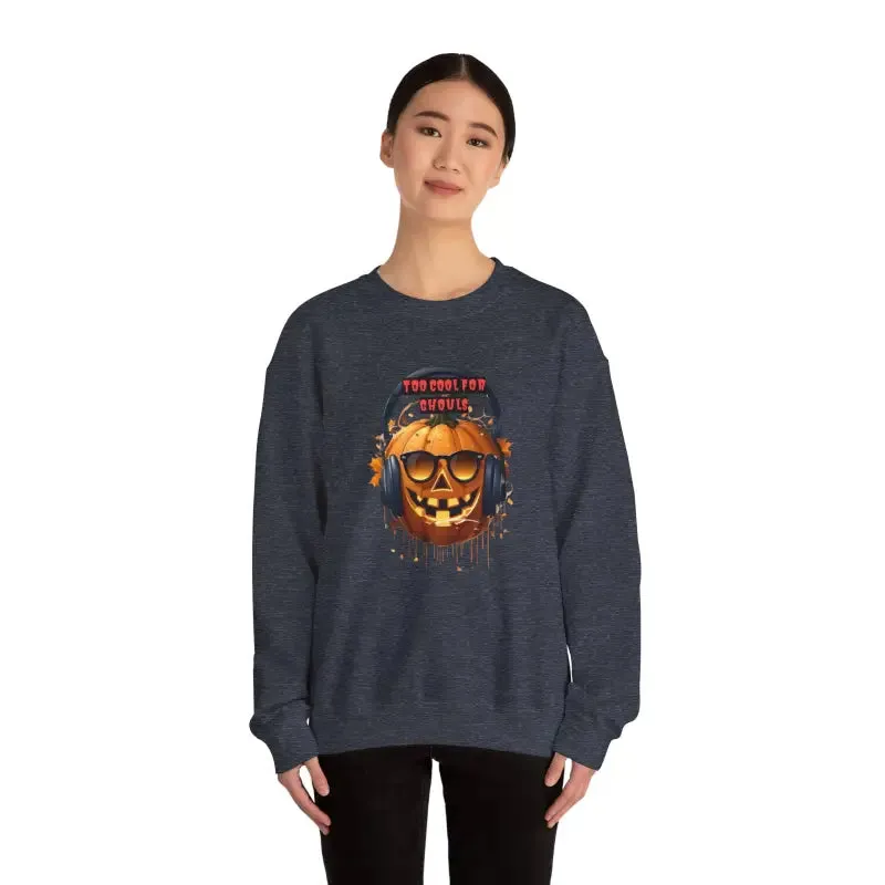 Too Cool for Ghouls Unisex Heavy Blend Crewneck