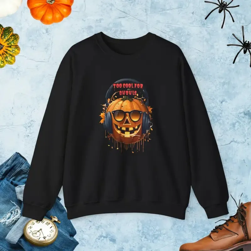 Too Cool for Ghouls Unisex Heavy Blend Crewneck