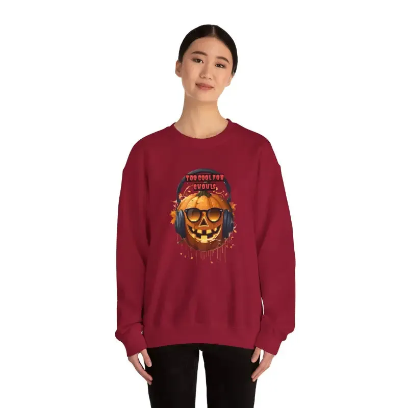 Too Cool for Ghouls Unisex Heavy Blend Crewneck
