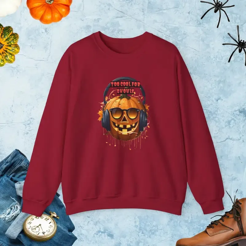 Too Cool for Ghouls Unisex Heavy Blend Crewneck