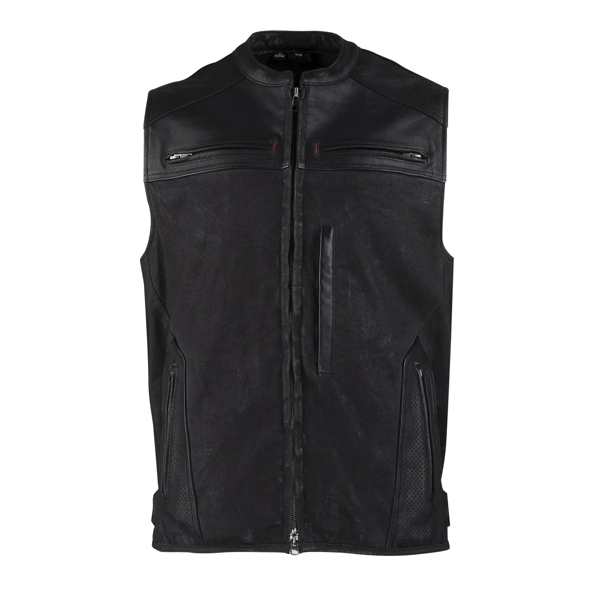 Tough As Nails™ Leather and Waxed Canvas Vest
