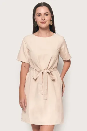 Two-Way Belted Shift Dress