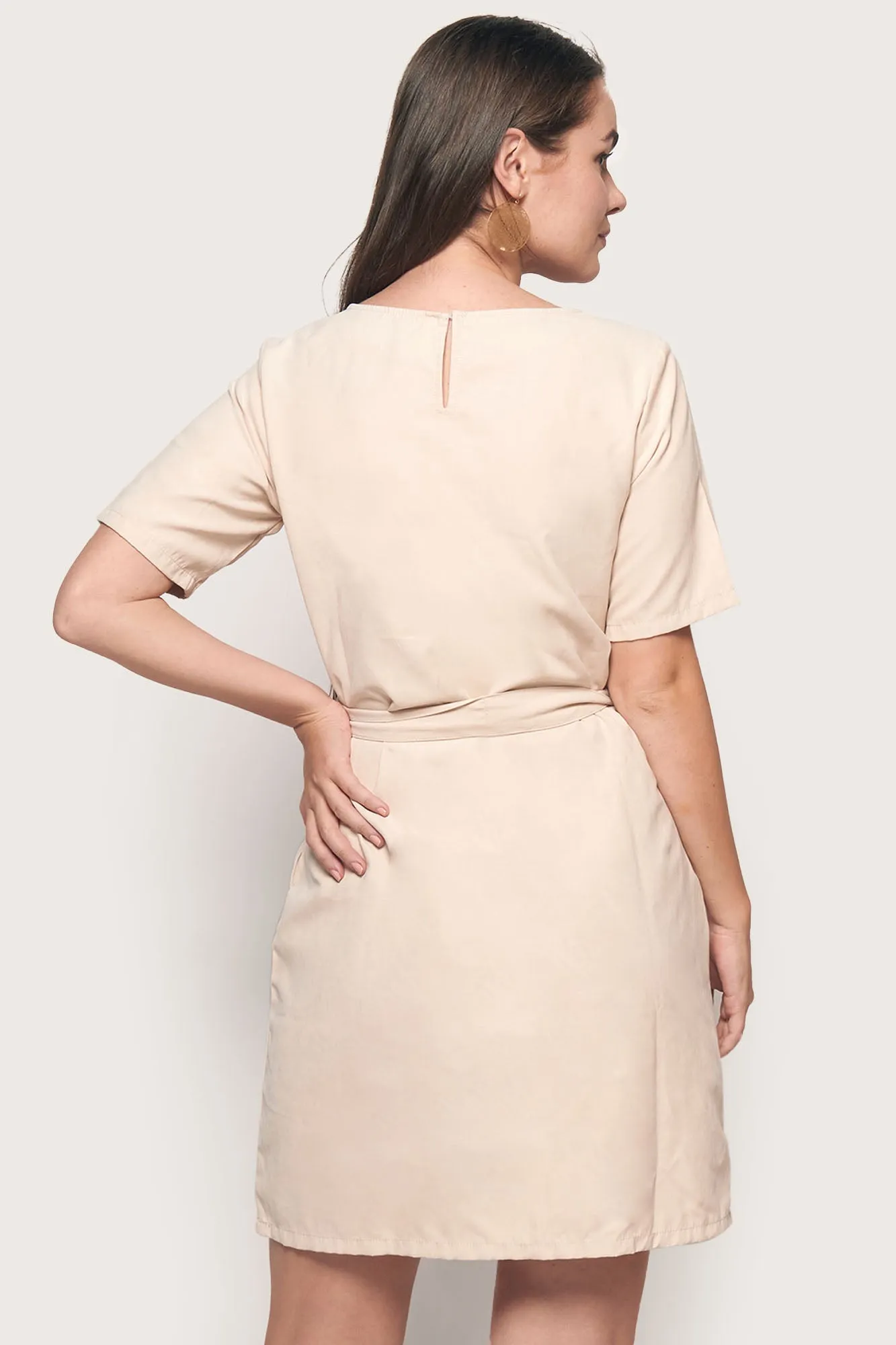 Two-Way Belted Shift Dress