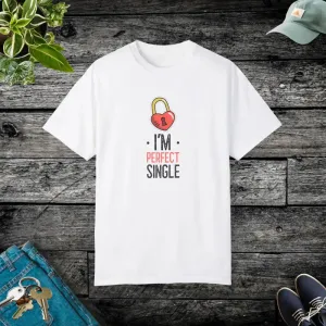 Unisex Garment Dyed Tee i am Perfect Single