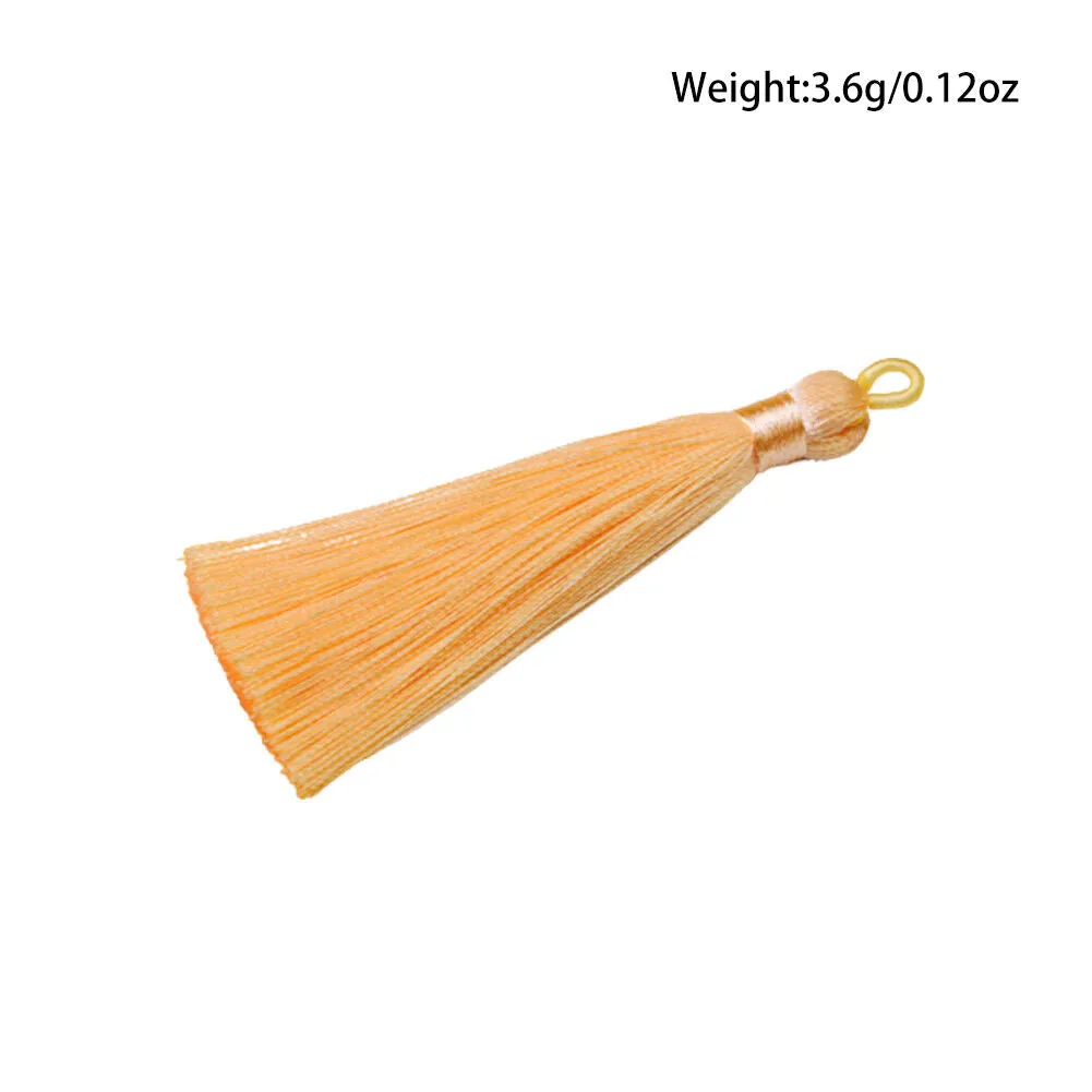 US 30-60Pc 2" Assorted Color Tassel Pendants Wrap Cap Threaded Silk Polyester