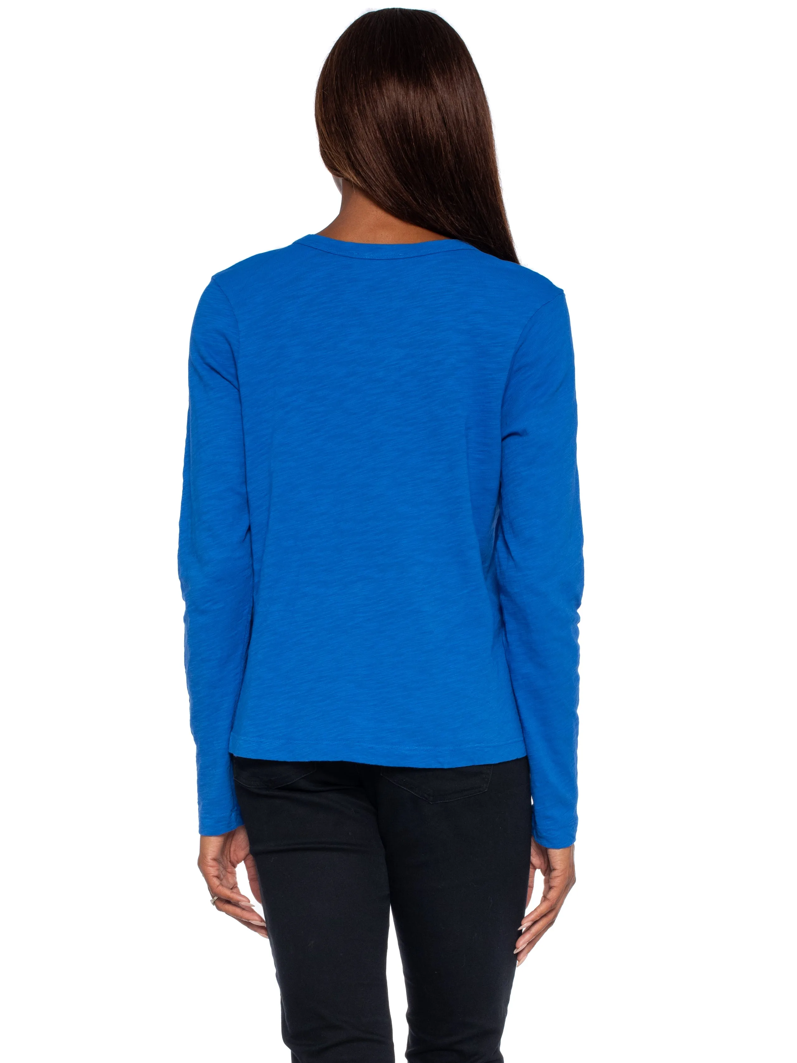 V-Neck L/S Baby Baby Fit Tee
