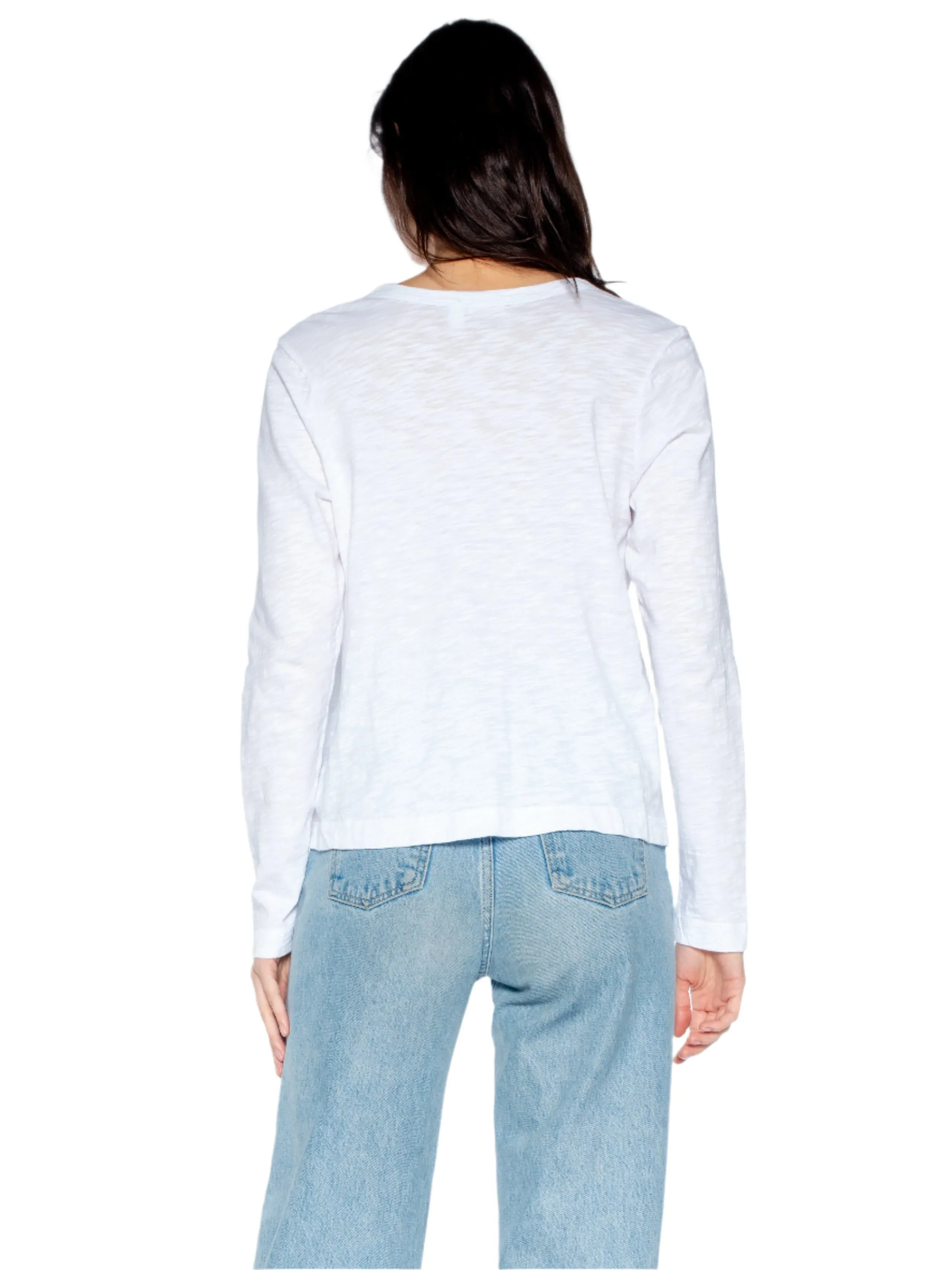 V-Neck L/S Baby Baby Fit Tee