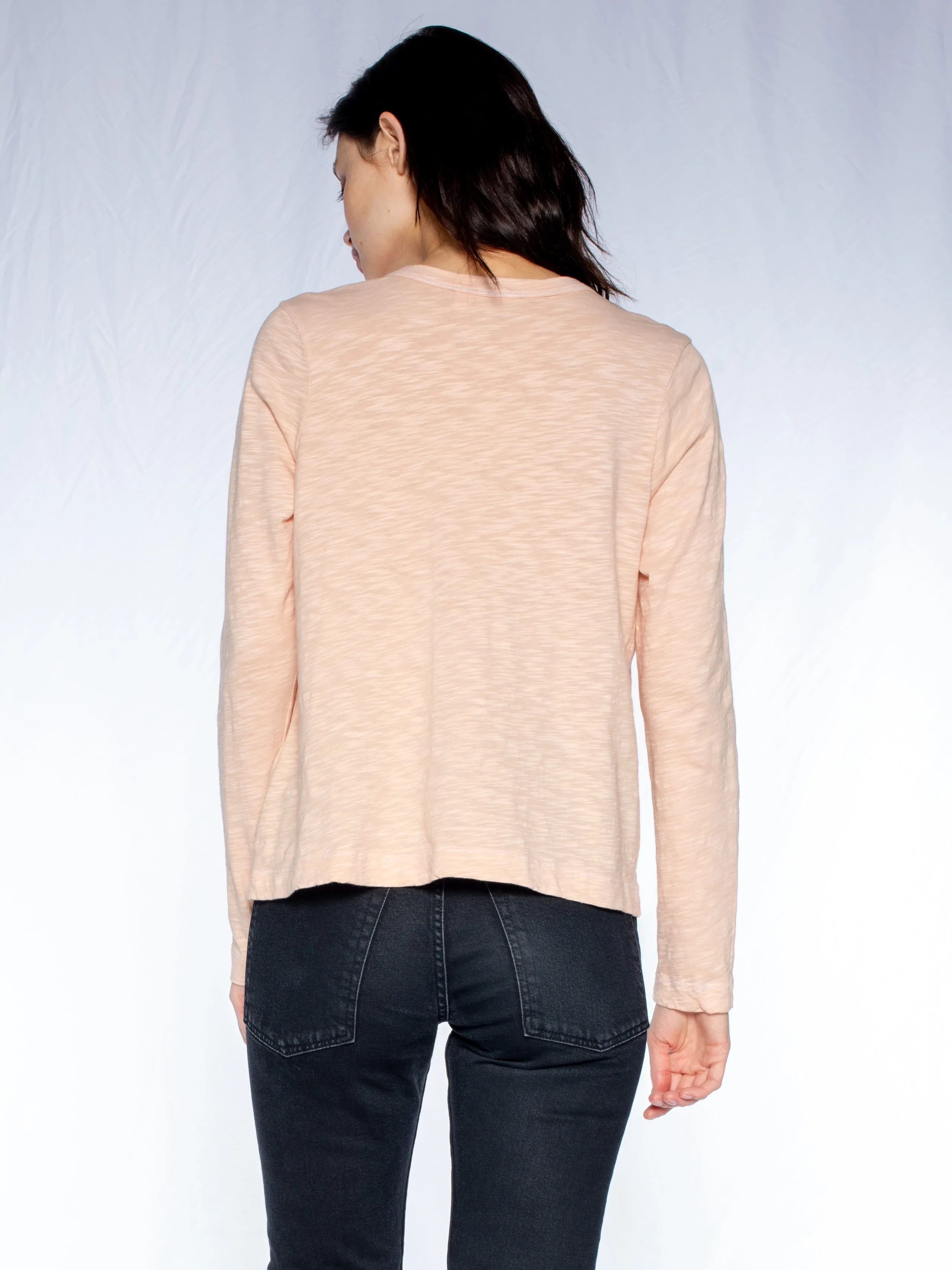 V-Neck L/S Baby Baby Fit Tee
