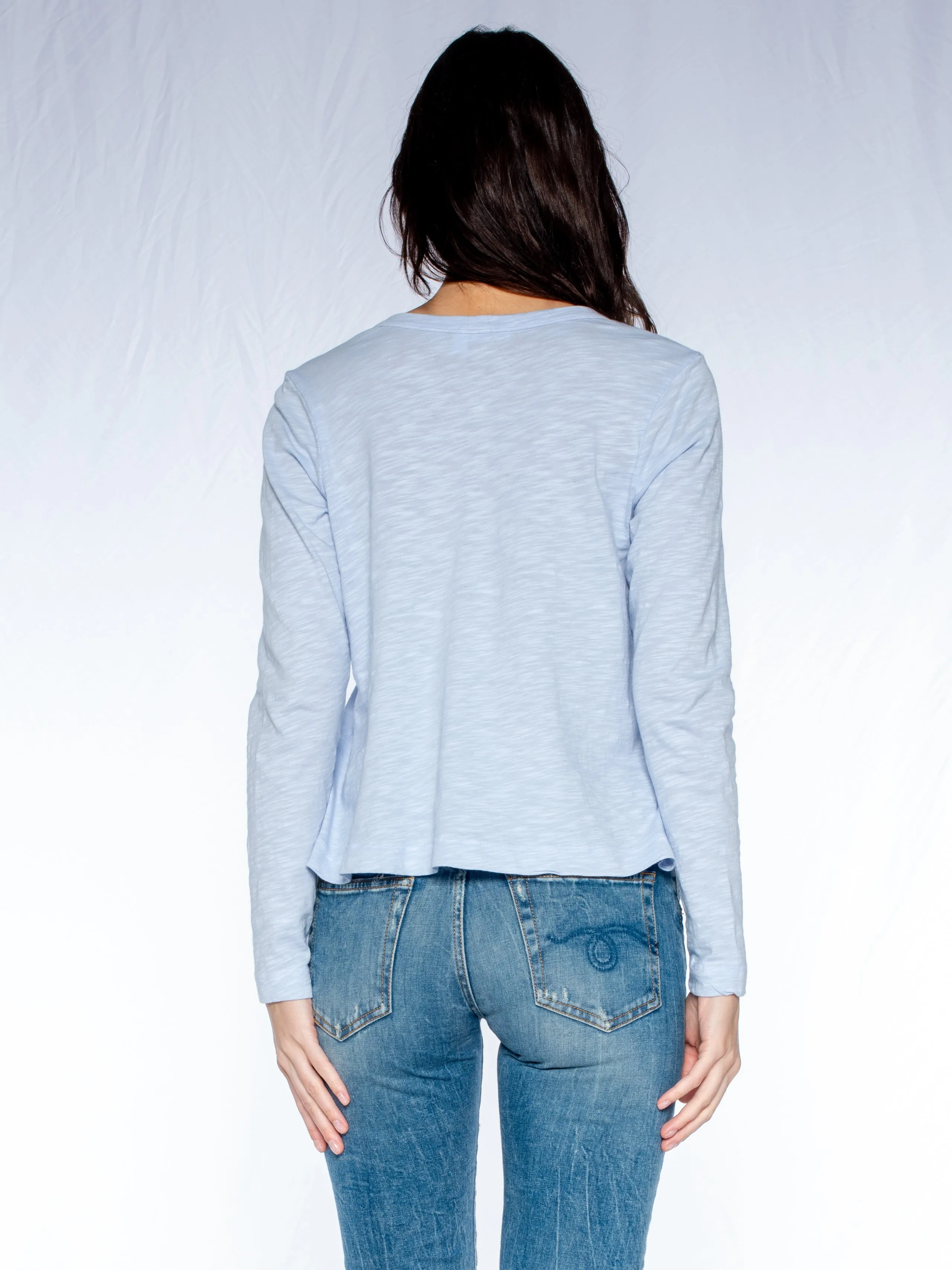 V-Neck L/S Baby Baby Fit Tee