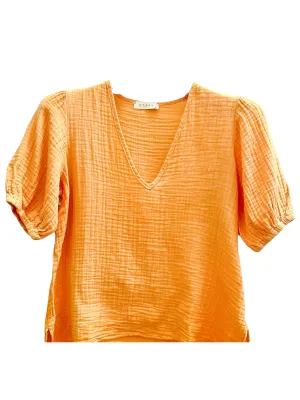 V-Neck Puff Sleeve Top Final Sale