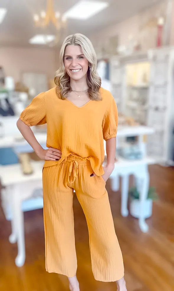 V-Neck Puff Sleeve Top Final Sale