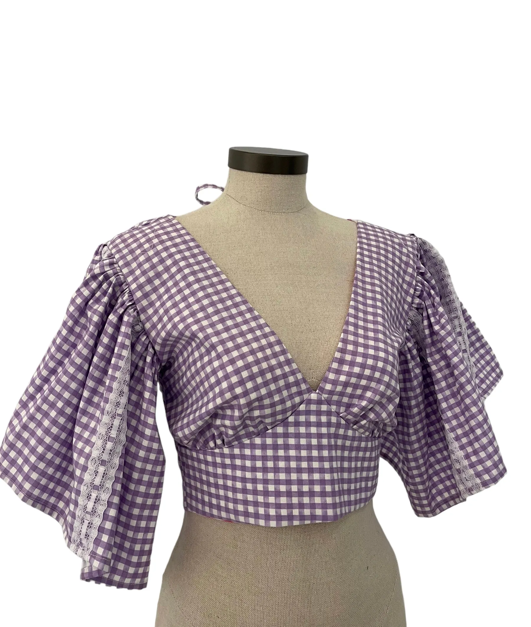 VALENTINA - Open Back Ruffle - Purple