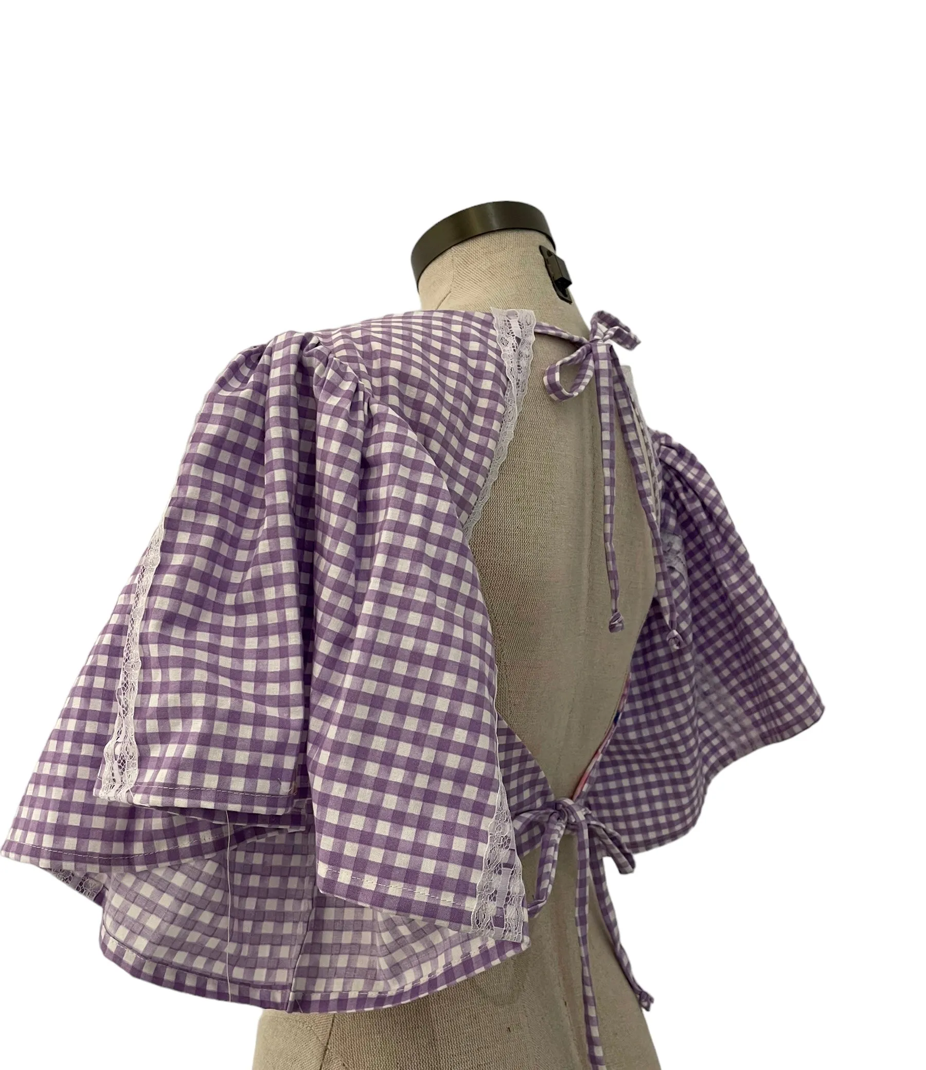 VALENTINA - Open Back Ruffle - Purple