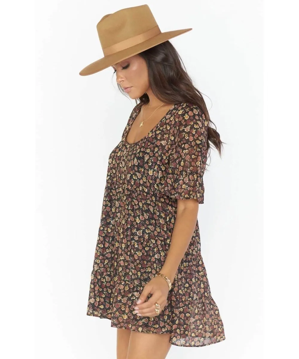 Valley Mini Dress Midnight Floral