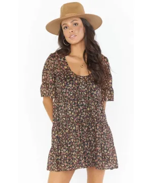 Valley Mini Dress Midnight Floral
