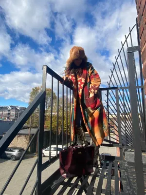 Vintage: RALPH LAUREN COUNTRY Multicolor Southwest Aztec Coat