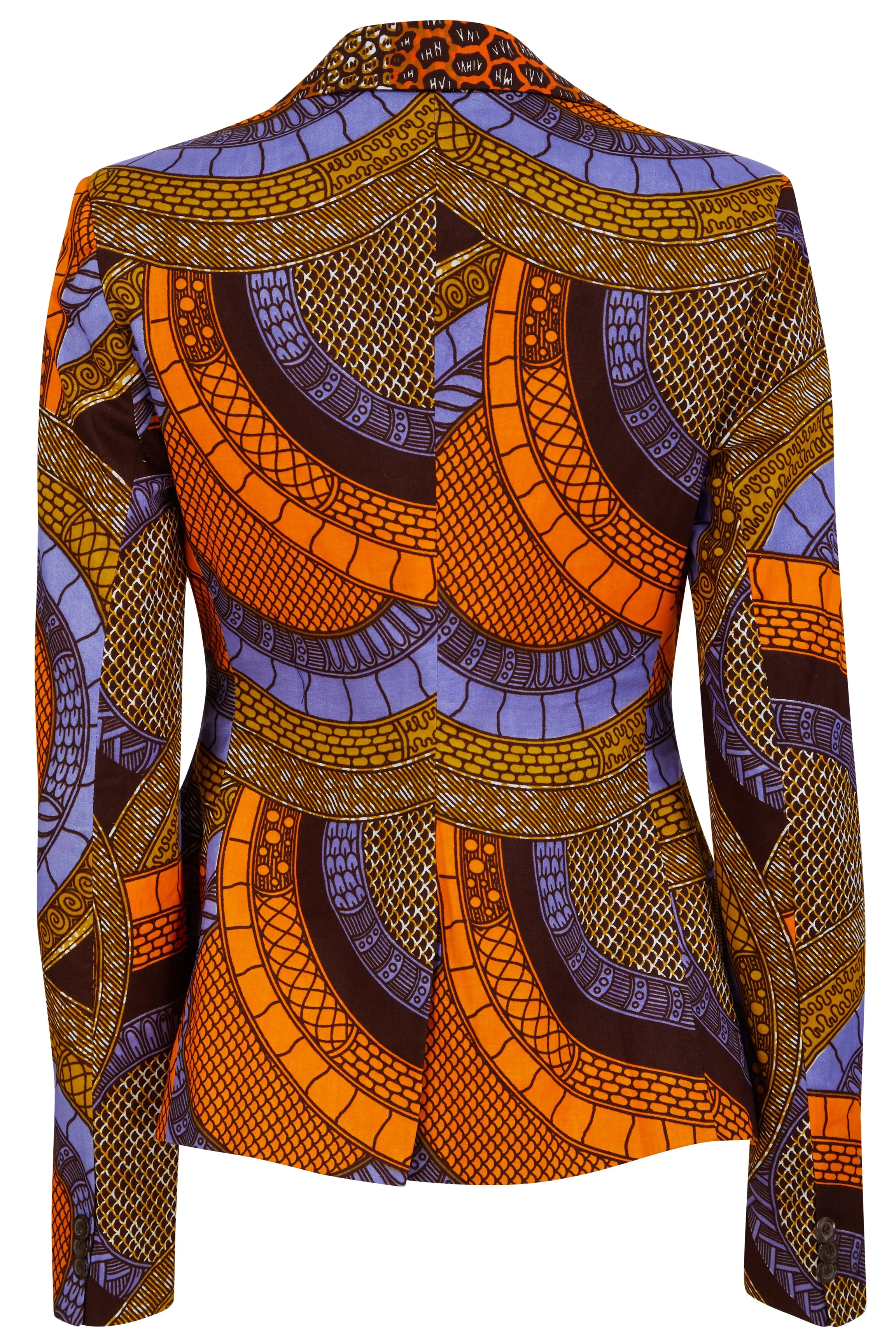 Vivienne African print blazer-Spherical