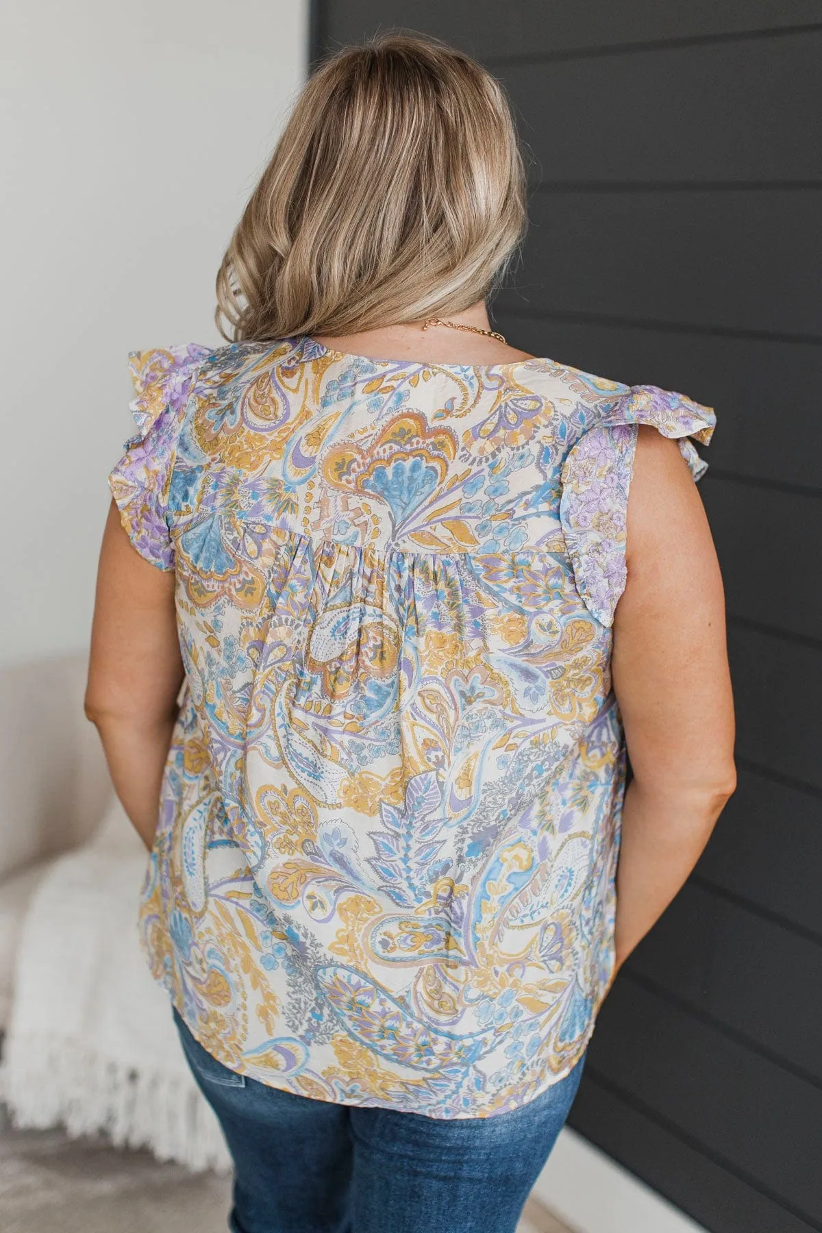 Waking Memories Floral Blouse- Lavender