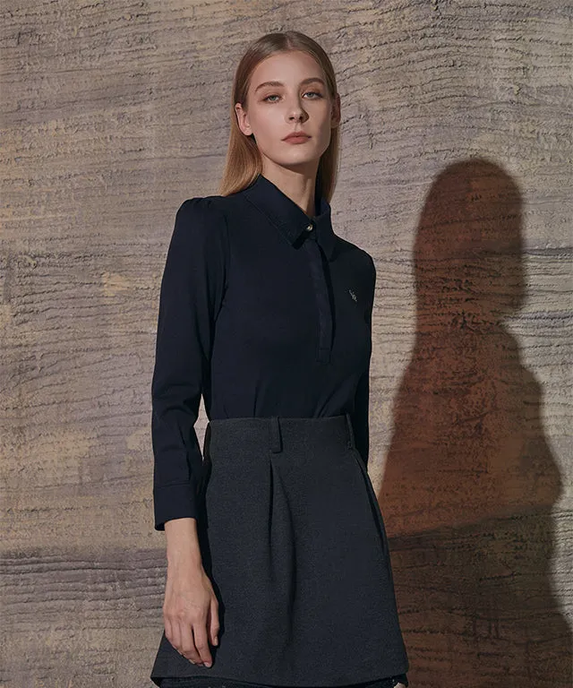 [Warehouse Sale] MYCL Layered Flare Skirt - Dark Gray
