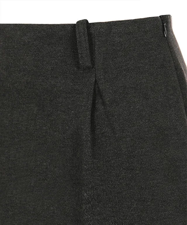 [Warehouse Sale] MYCL Layered Flare Skirt - Dark Gray
