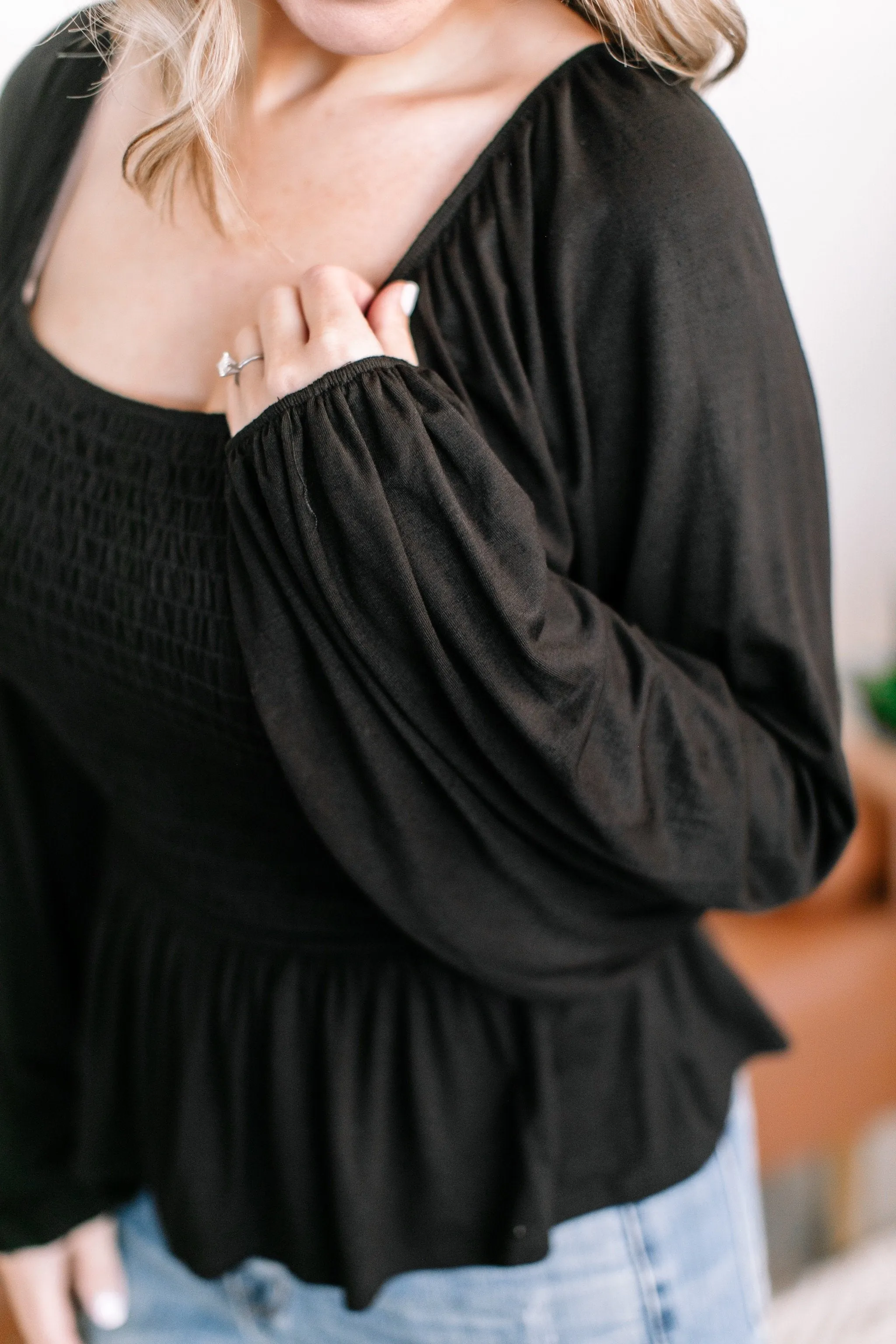 Watch Your Every Move Top In Black