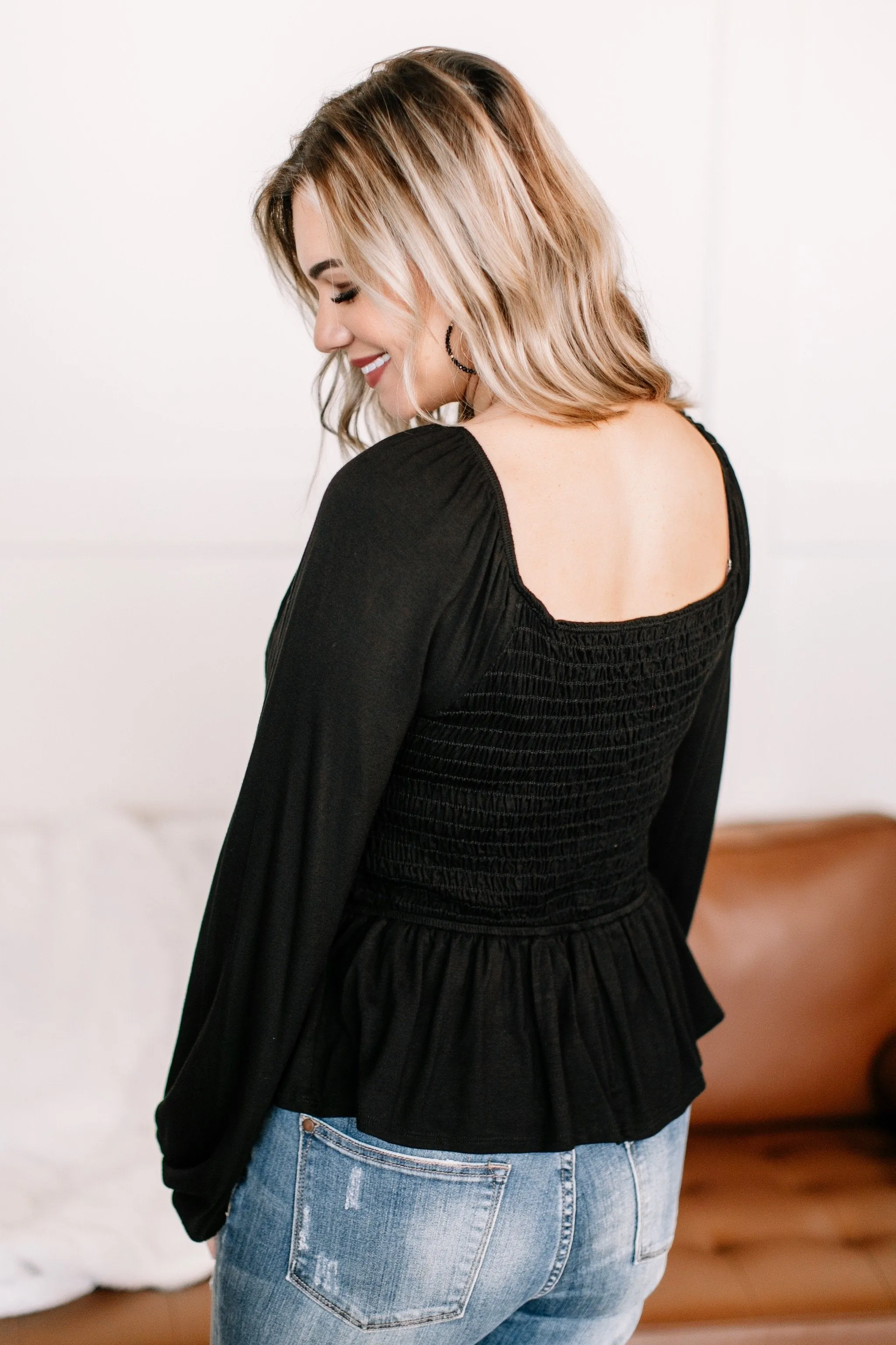 Watch Your Every Move Top In Black