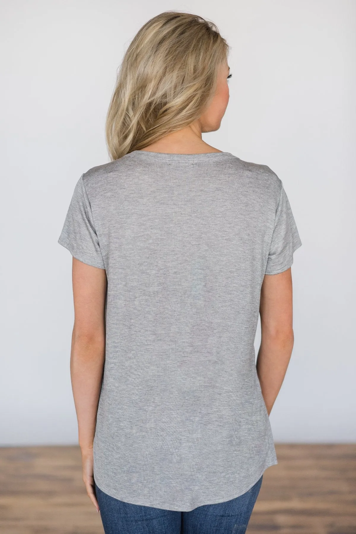 Wishful Thinking Grey Top