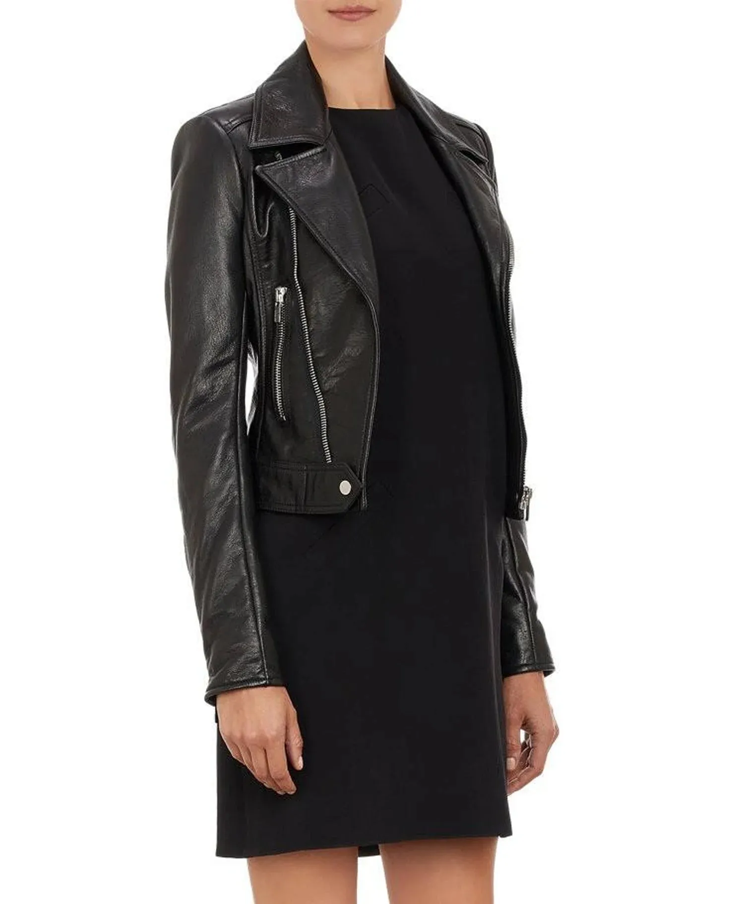 Women Real Leather Biker Fashion Jackets