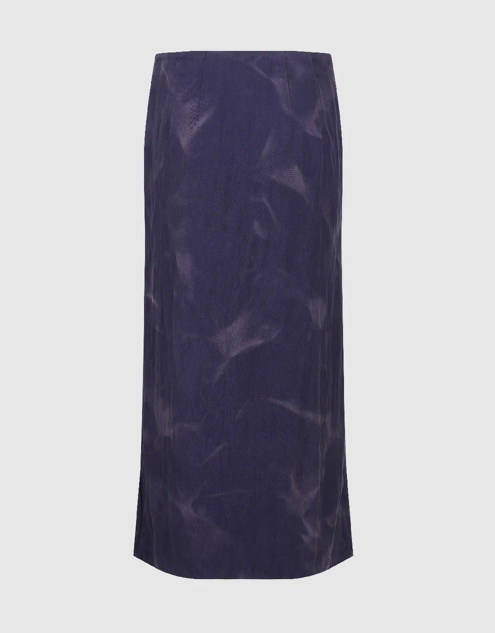 Wrapped Midi Straight Skirt