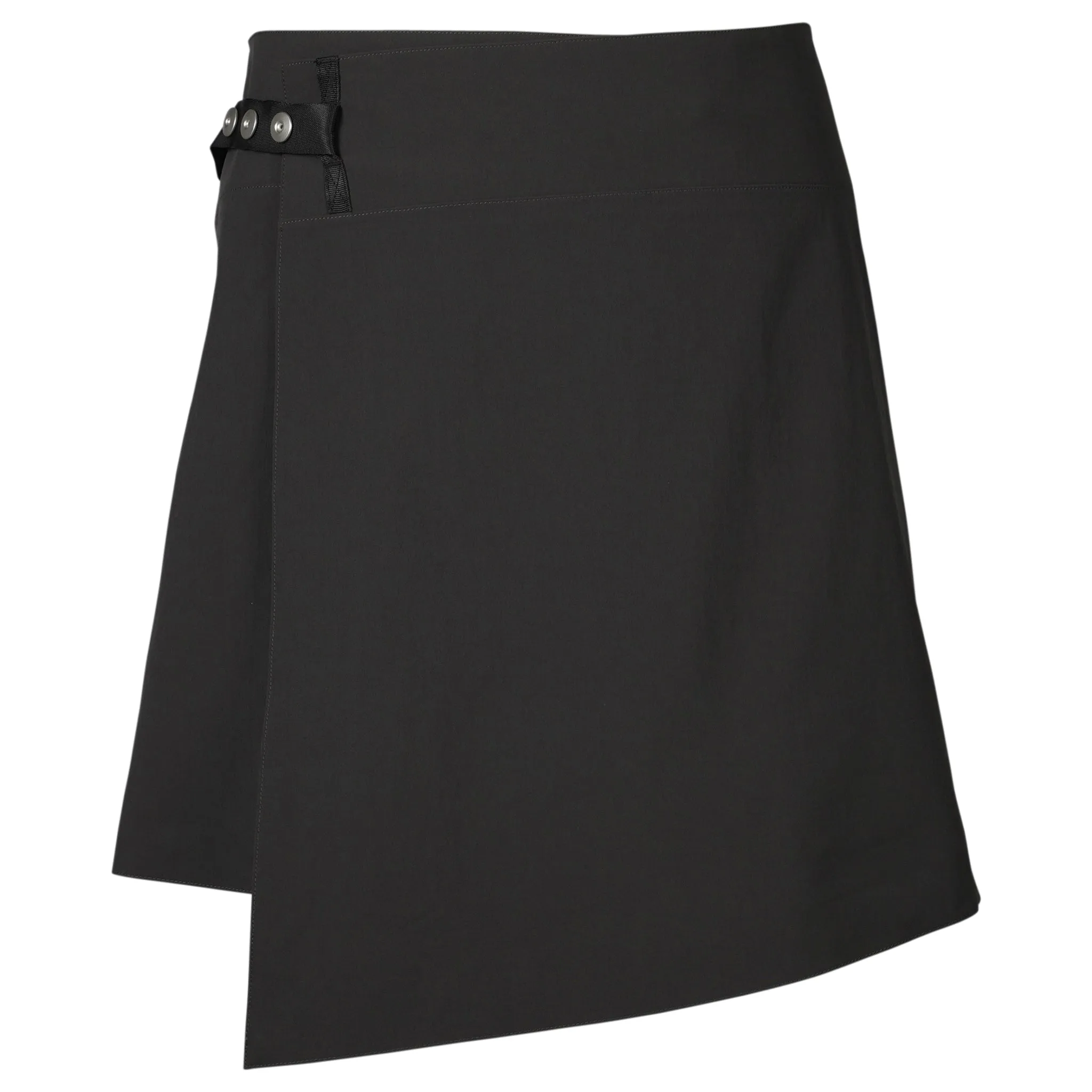 WRAPPED SKIRT / CHARCOAL